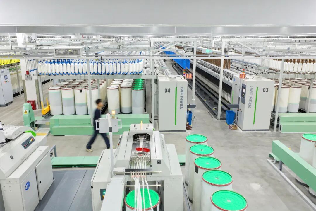 江苏大生集团碳中和智慧纺纱工厂。许丛军 摄