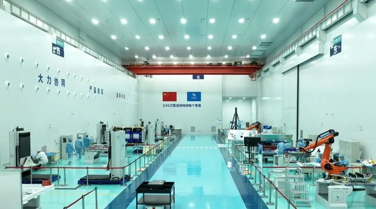 江苏银河航天南通卫星智慧工厂。（资料照片） 陈可 摄