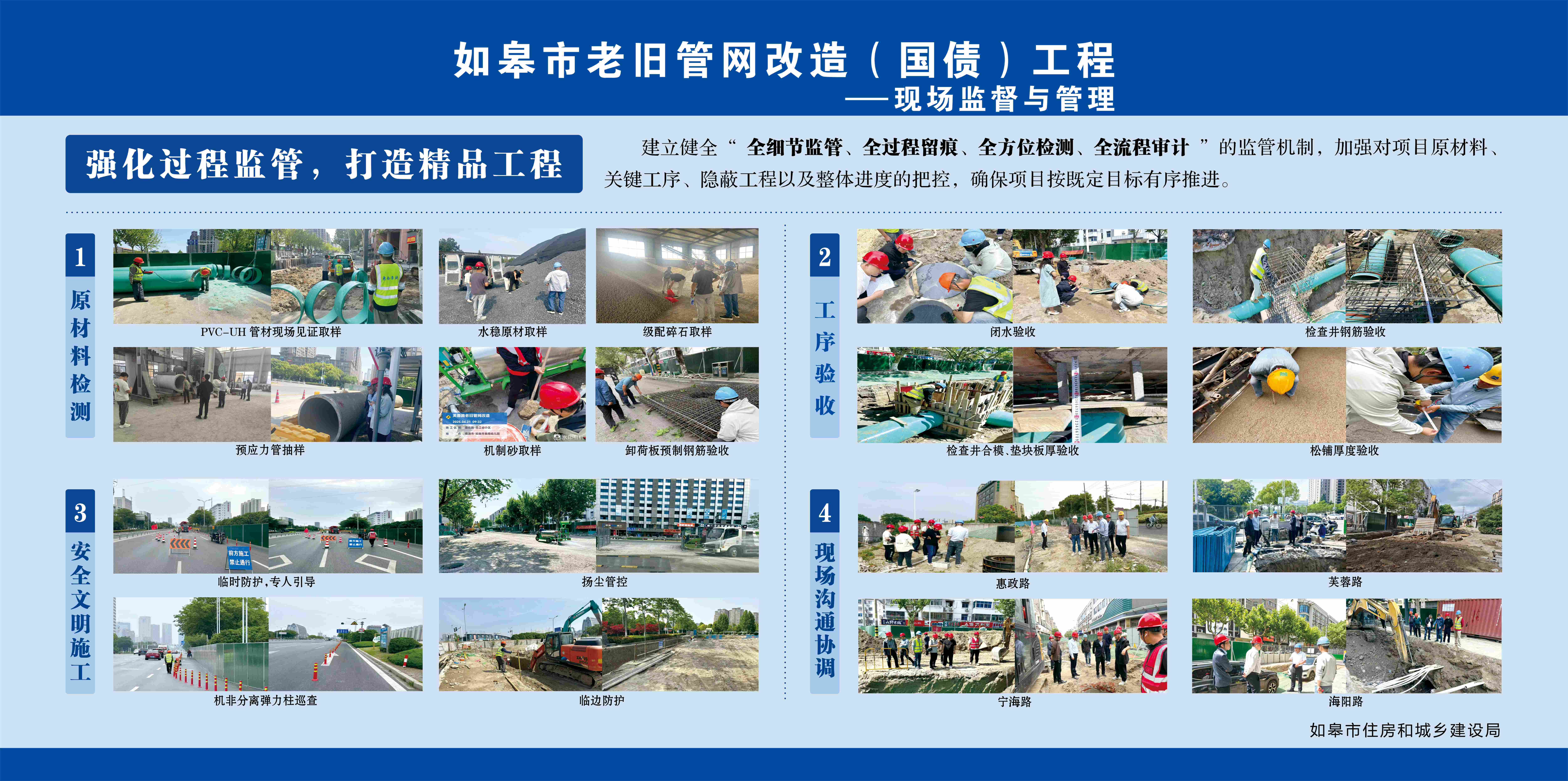 如皋老旧管网改造项目“四全管理”体系