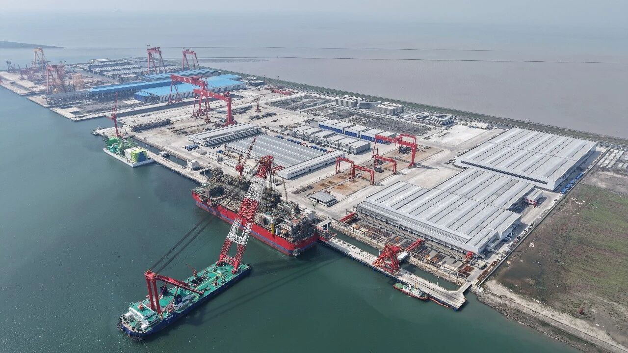 惠生海工装备项目建设现场